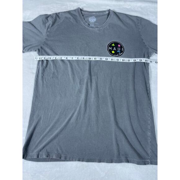 Maui & Sons Surf Graphic Tee Gray Size M Vintage Look - Picture 3 of 7